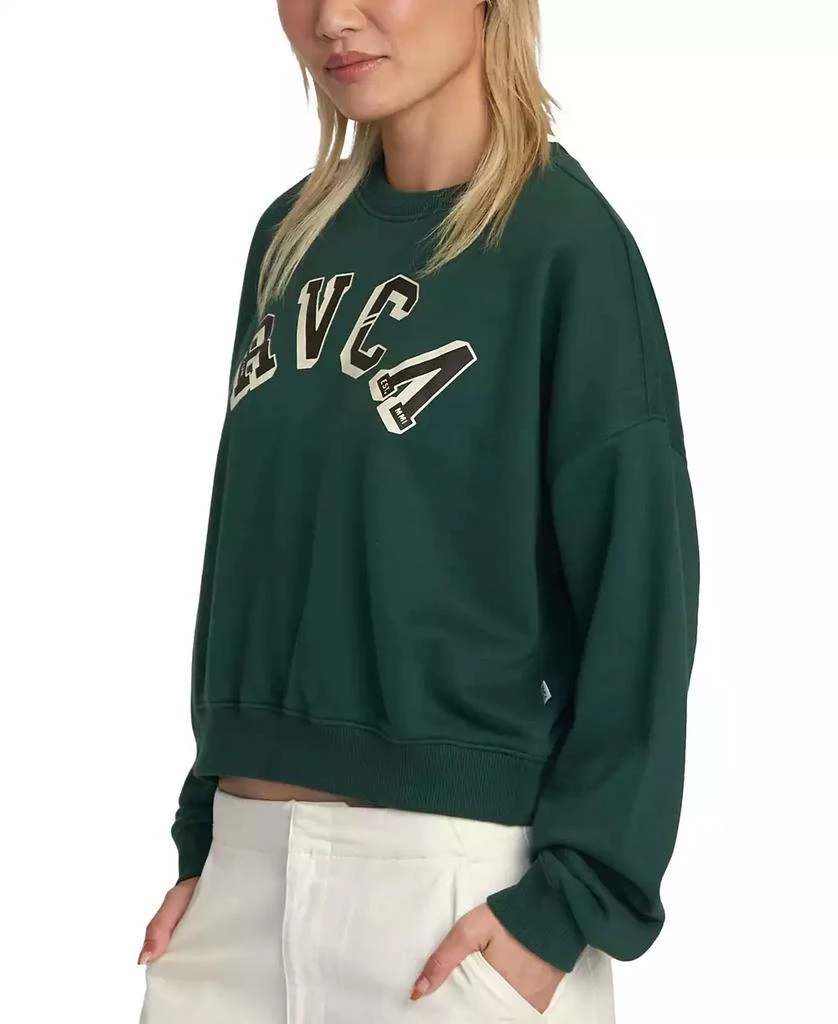 RVCA Juniors' Ivy League Fleece Crewneck Sweatshirt 4
