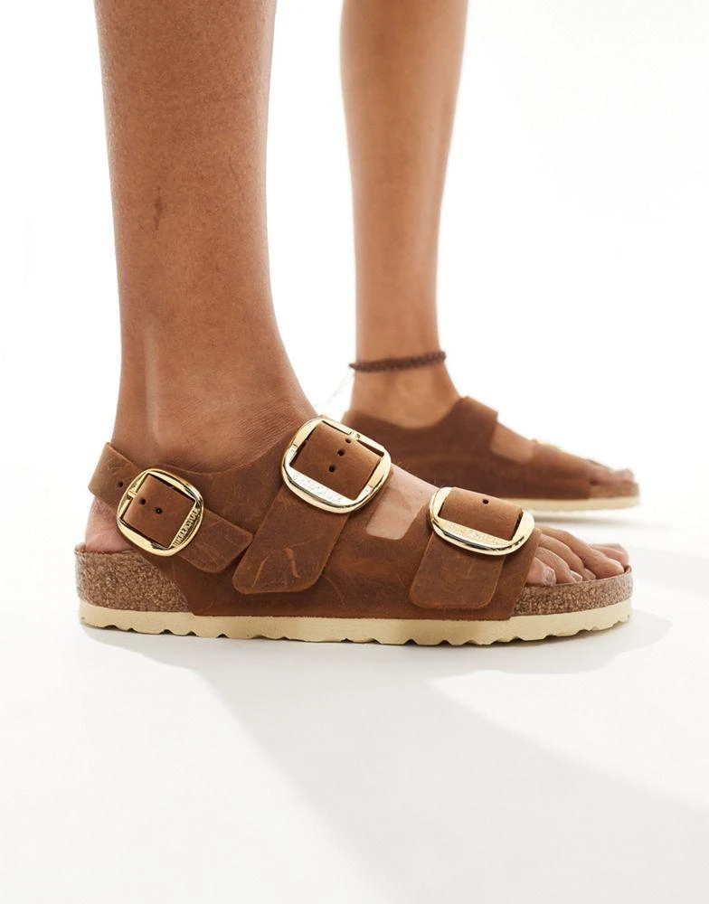 Birkenstock Birkenstock Milano big buckle sandals in cognac 2