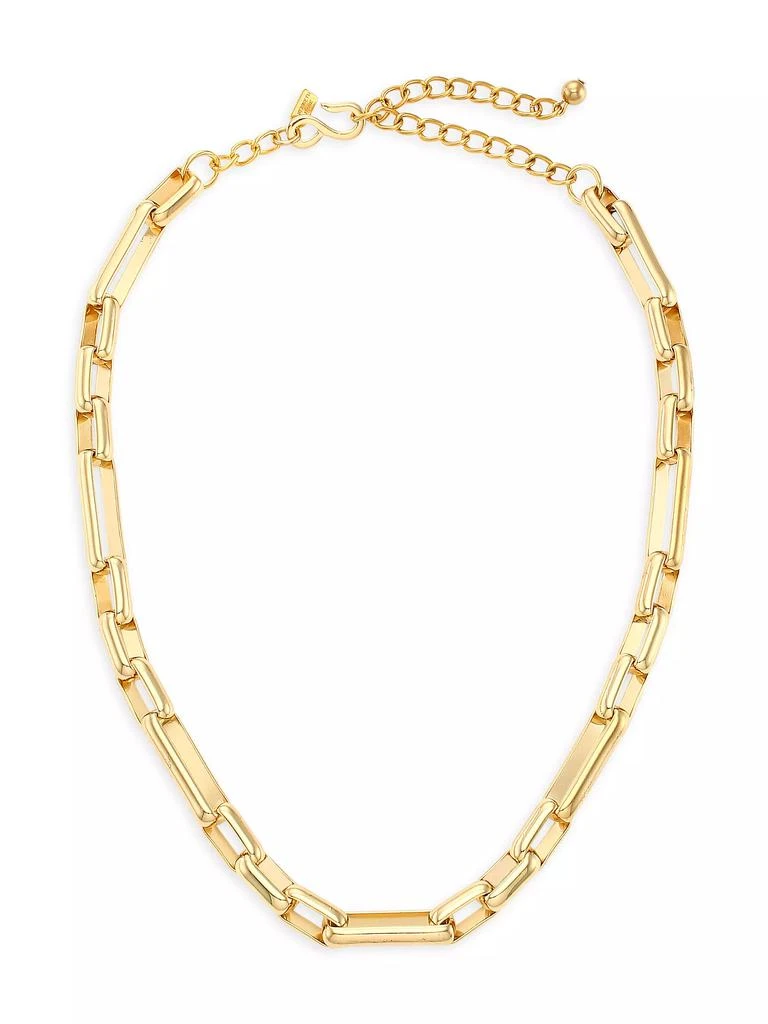 Kenneth Jay Lane 18K Goldplated Chunky Oval-Link Necklace 1