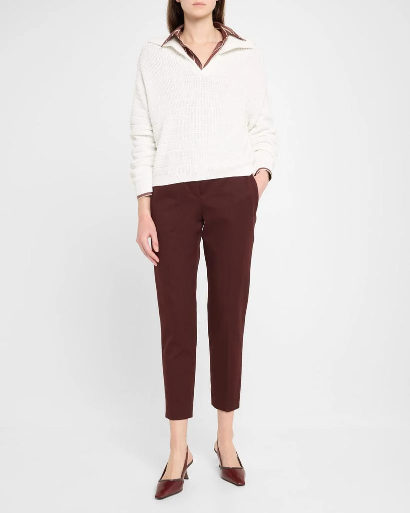 Brunello Cucinelli Leather Monili Slingback Pumps 3