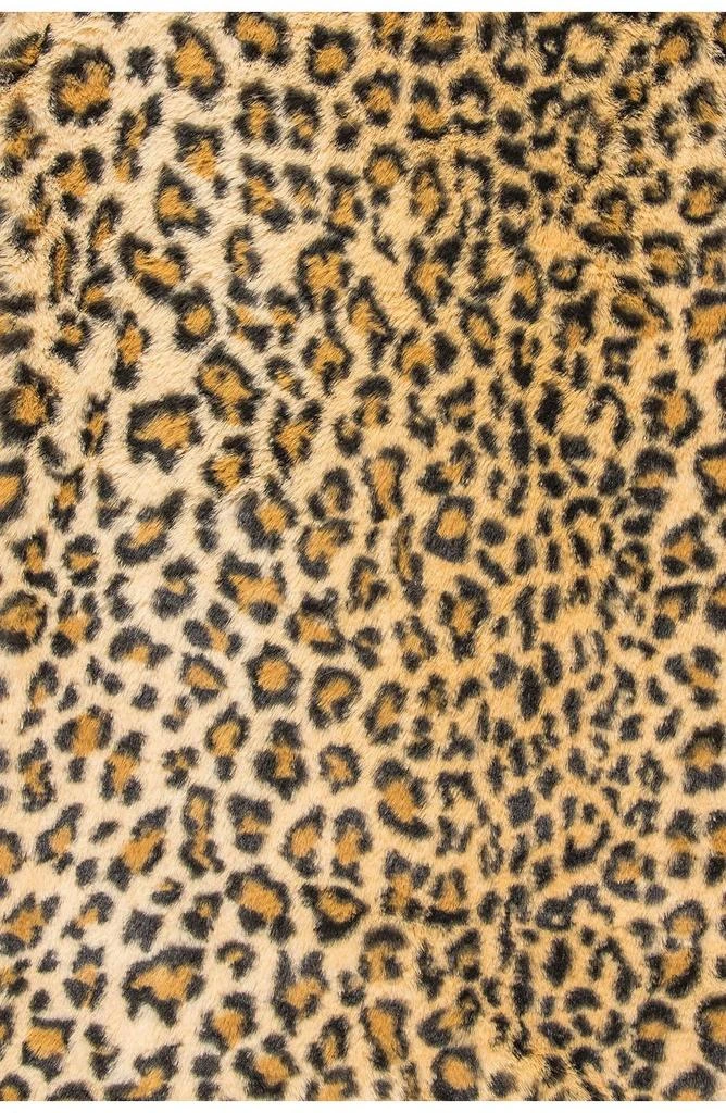 LUXE Burke Leopard Print Faux Fur Throw - 50" x 60" 5
