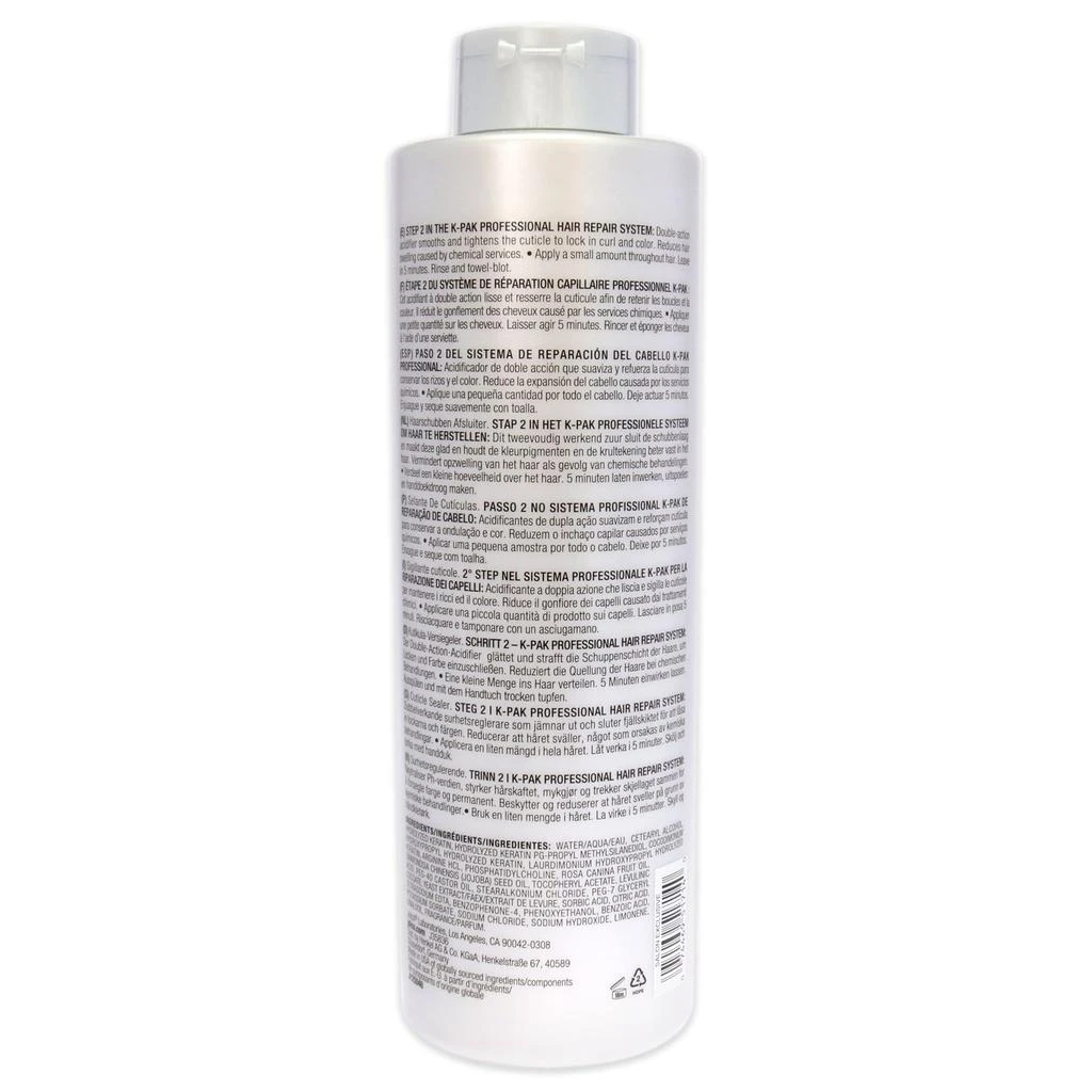 JOICO K-Pak Cuticle Sealer pH Neutralizer by  for Unisex - 33.8 oz Neutralizer 2