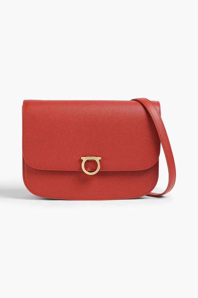 Salvatore Ferragamo Gemini pebbled-leather shoulder bag 1
