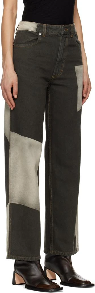 Eckhaus Latta Grey Wide Leg Jeans 2