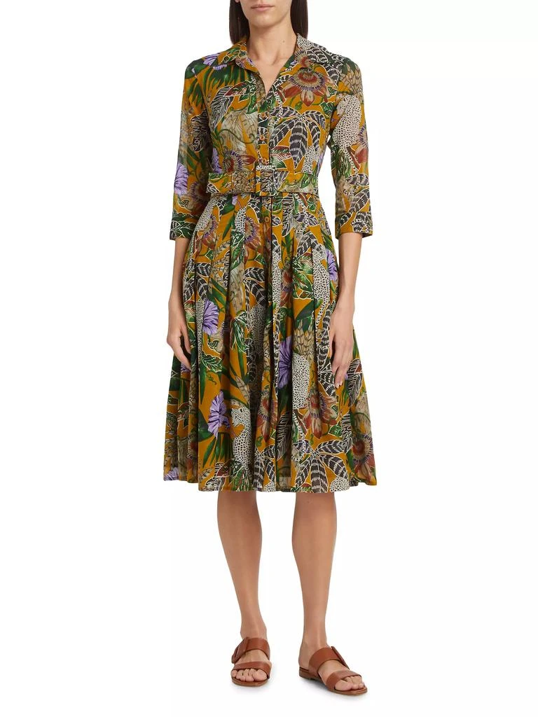SAMANTHA SUNG Audrey Dot Cotton Shirtdress 3