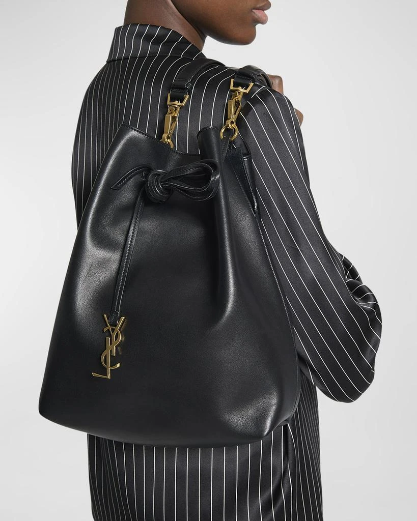 Yves Saint Laurent Paris VII YSL Pochon Shoulder Bag in Lambskin Leather 5