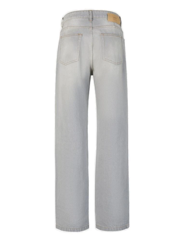 AMI AMI Paris Logo Patch Straight-Leg Jeans 2
