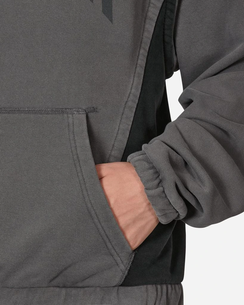Slam Jam Panel Hooded Sweatshirt Grey / Black 6