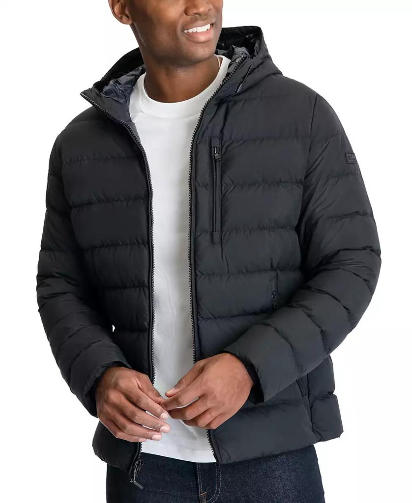 Michael Kors Men s Hooded Puffer Jacket Created For Macy s Coats Free Shipping BeyondStyle