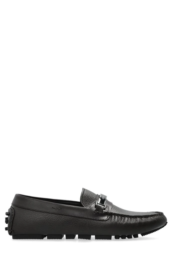 Emporio Armani Emporio Armani Logo-Plaque Slip-On Driving Shoes 1