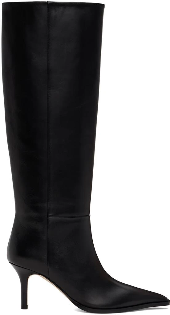 AEYDE Black Tula Leather Tall Boots 1