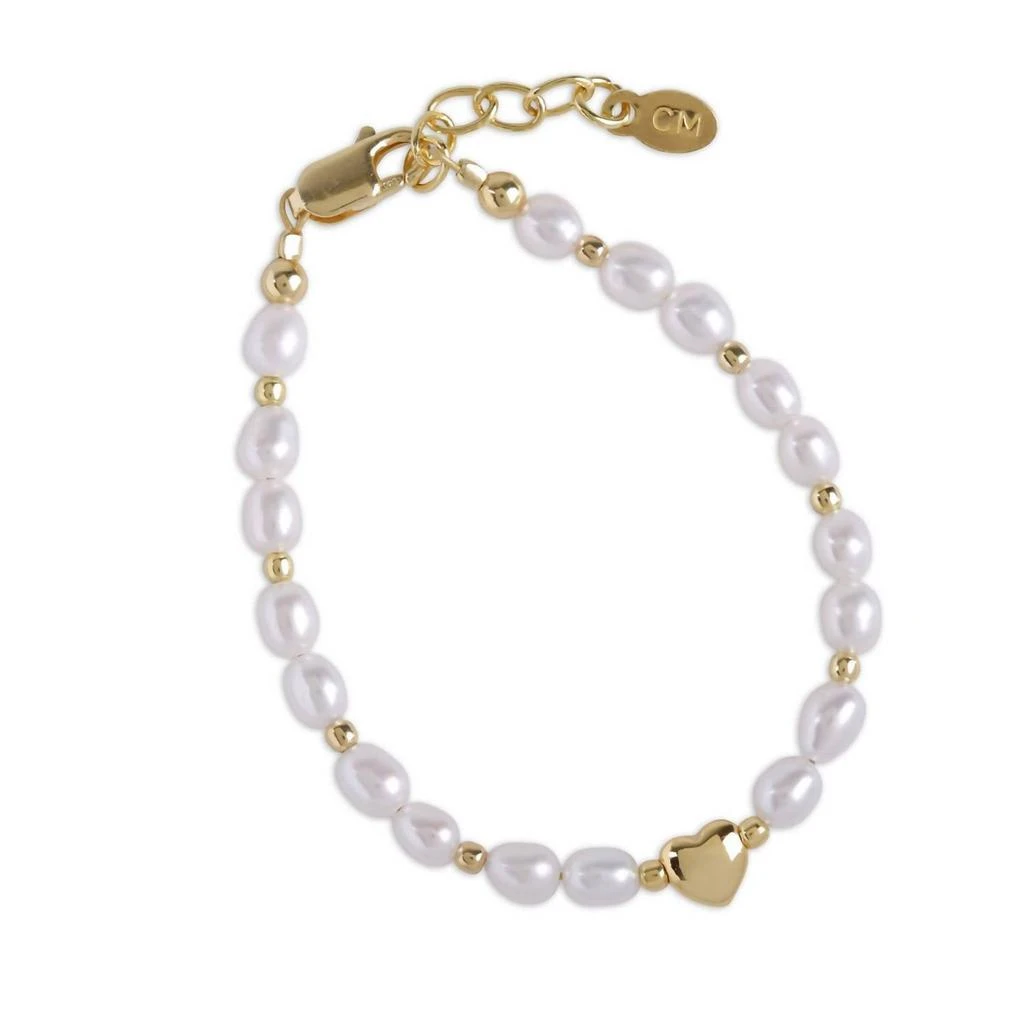 Cherished Moments Cherished Moments - Kids Girls Willow Heart Pearl Bracelet