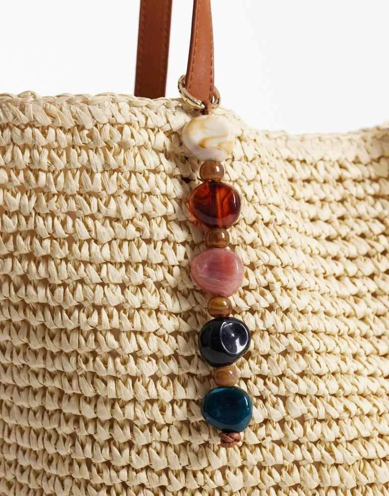 ASOS ASOS DESIGN resin bead bag charm in multi 3