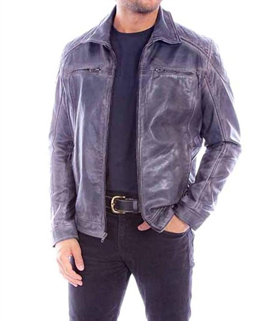 Scully Scully - Men's Washed Lamb Leather Jacket