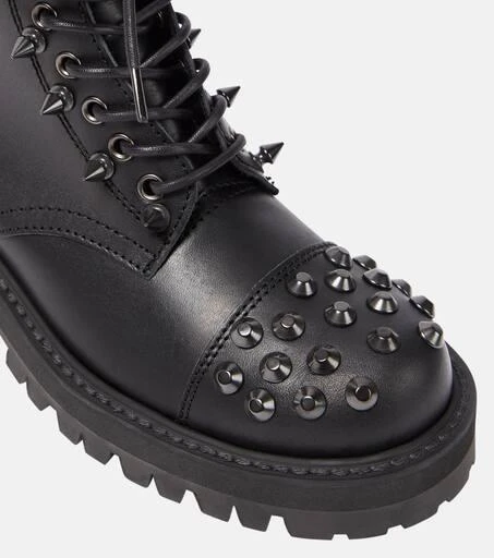 Junya Watanabe Embellished leather biker boots 6
