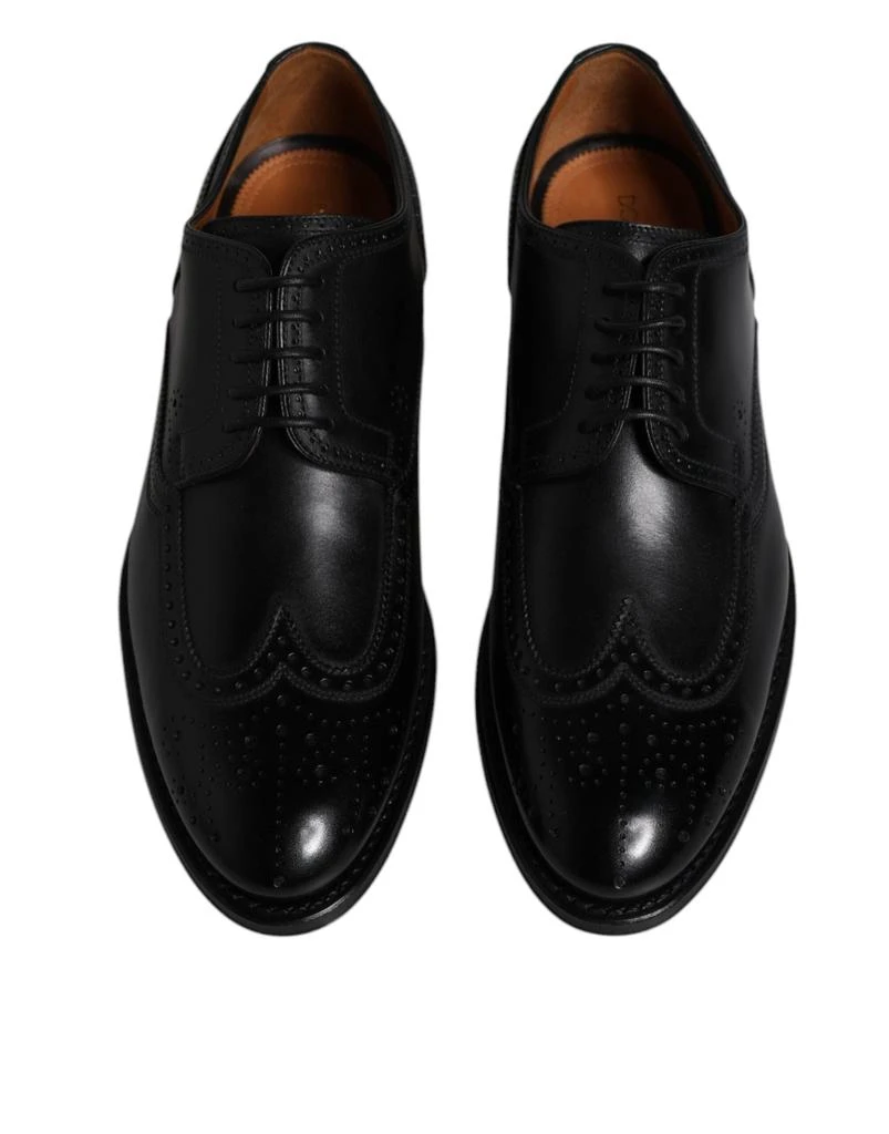 Dolce & Gabbana Leather Derby Wingtip Formal Men's Shoes 3