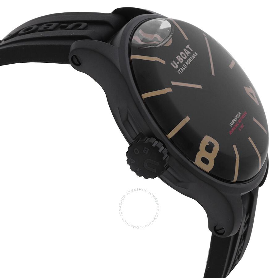 U-Boat Darkmoon Quartz Black Dial Men's Watch 8464-D