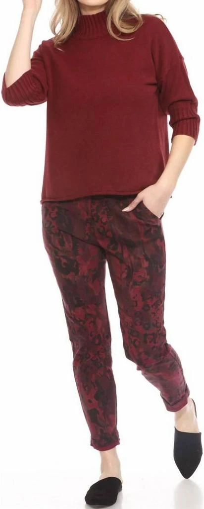 FLORA ASHLEY Flora Ashley - Pull-on Floral Printed Pants