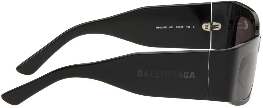 Balenciaga Black Rectangular Sunglasses 2