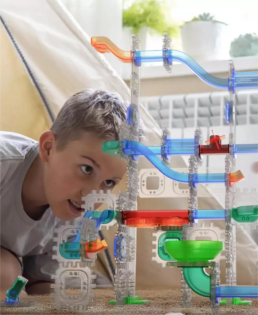 Discovery #MINDBLOWN Glow Roll Marble Run Light-Up Construction Set 4