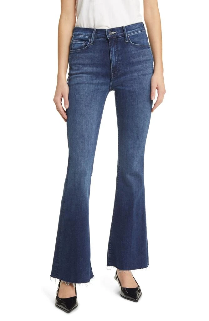 MOTHER Fray Hem Bootcut Jeans 1