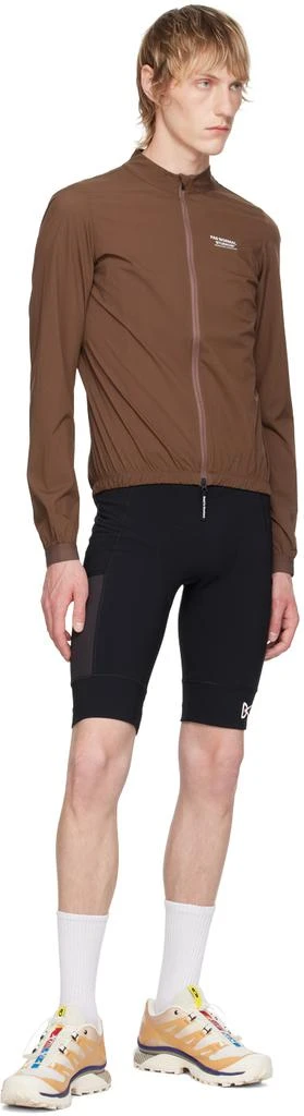 District Vision Off-White & Black Cargo Bib Shorts 4