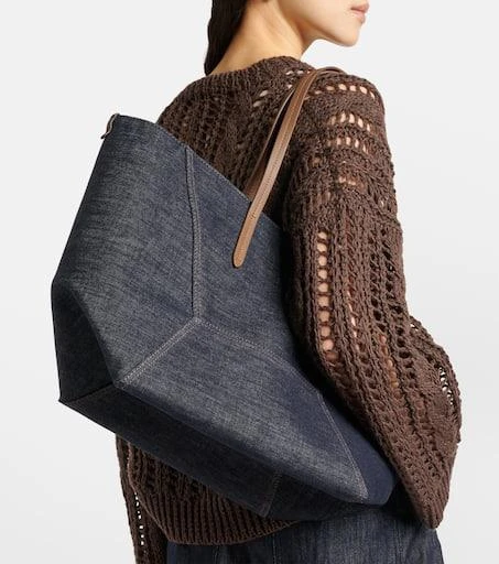 Brunello Cucinelli Duo Large denim tote bag 2