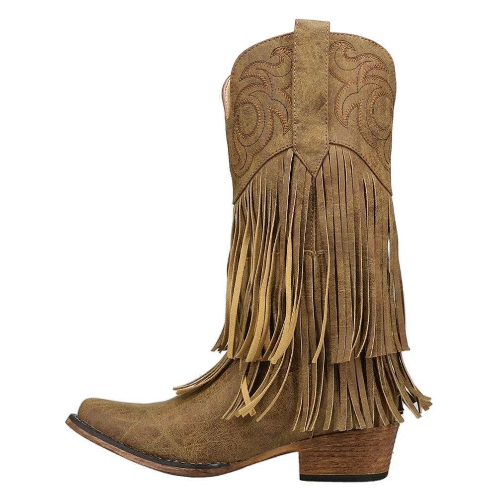 Roper RickRack Embroidery Fringe Snip Toe Cowboy Boots 3