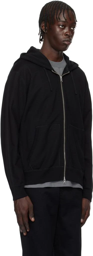 REIGNING CHAMP Black Midweight Terry Standard Zip Hoodie 2