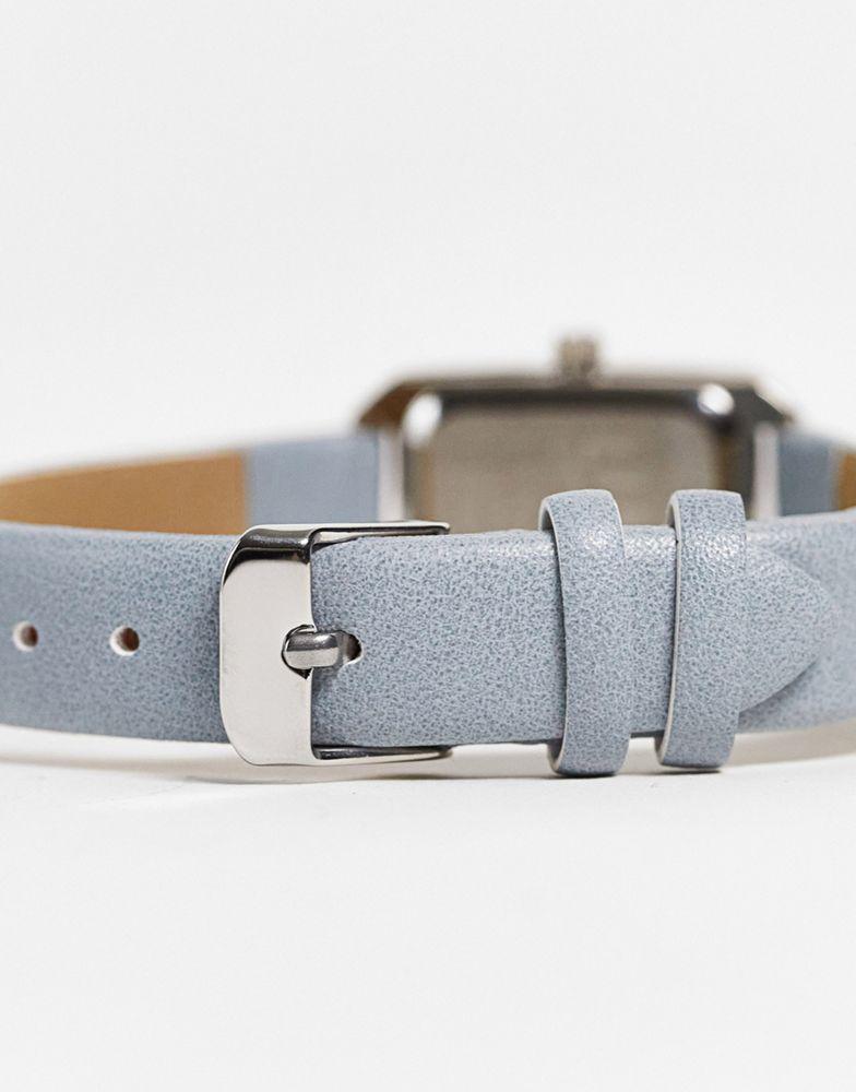 Limit Limit womens faux leather watch with white dial in light grey