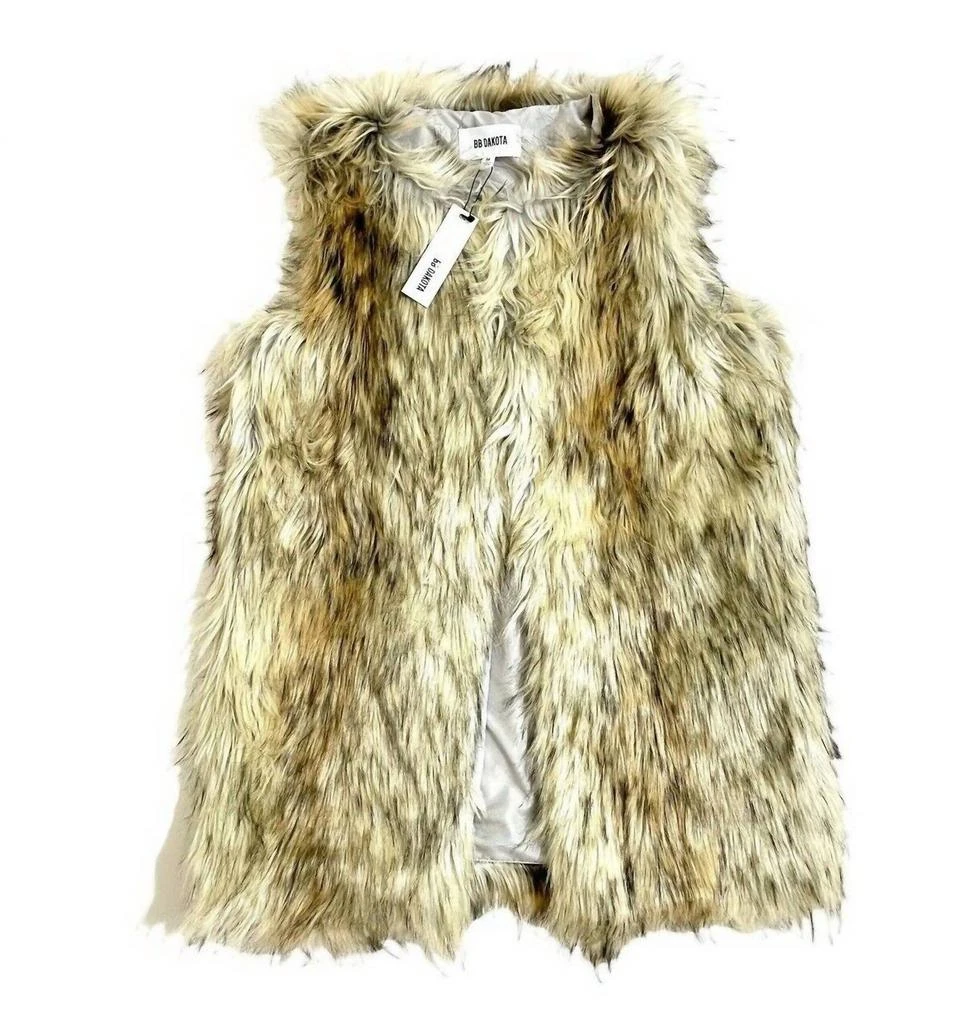 BB Dakota Bb Dakota - Women's Shaggy Faux Fur Vest 1