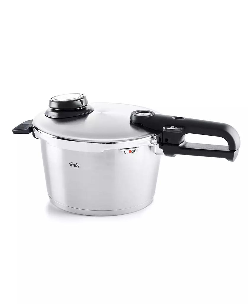 Fissler Vitavit Premium Stainless Steel 6.3 Quart Pressure Cooker with Steamer Insert