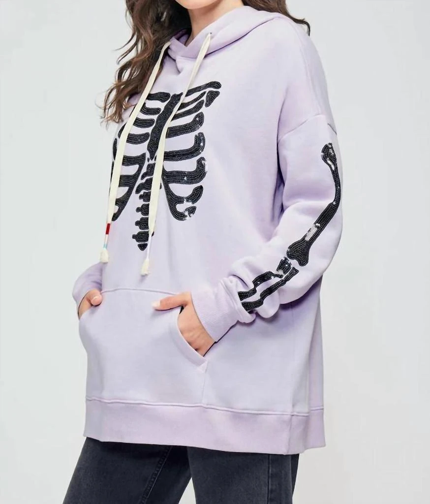 Wildfox Wildfox - Rockstar Ribcage Road-trip Hoodie 5