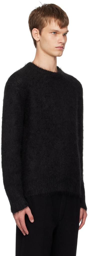 Solid Homme Black Crewneck Sweater