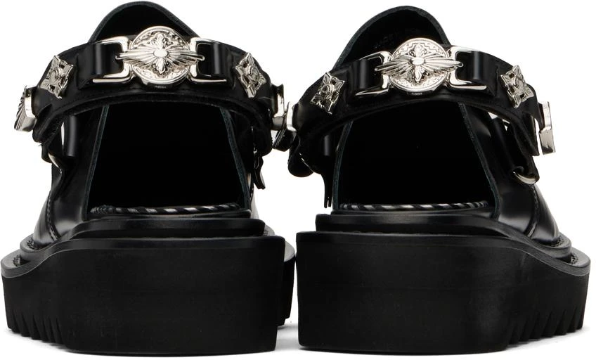 Toga Pulla SSENSE Exclusive Black Back Strap Mule Loafers 2