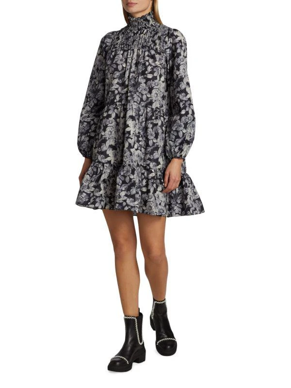 Cinq à Sept Alicia Floral Tiered Minidress 7