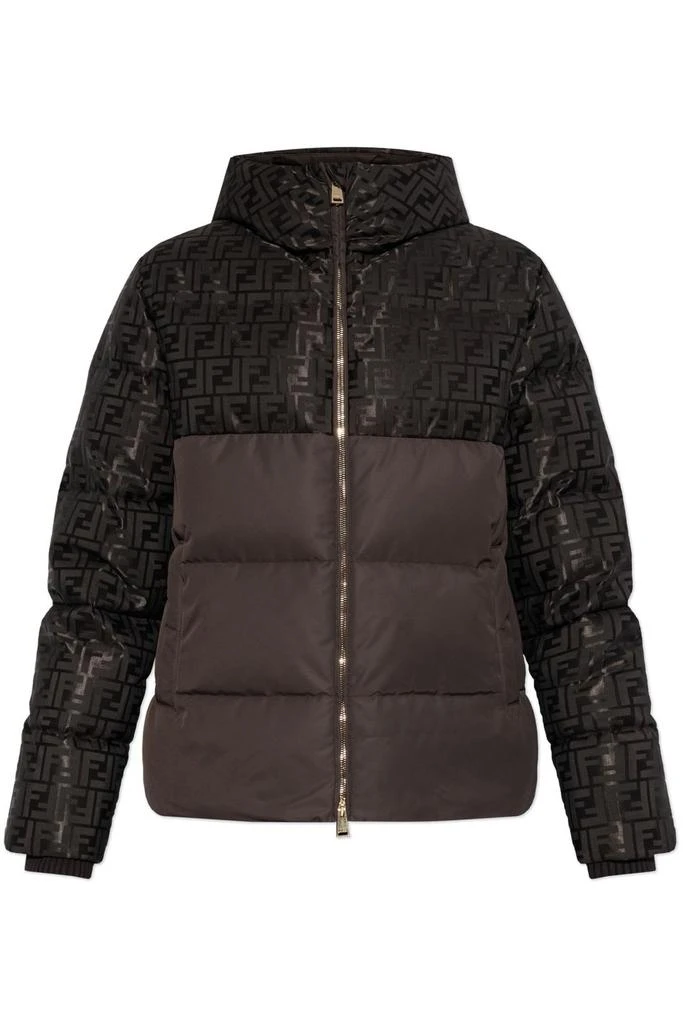 Fendi Fendi FF Jacquard Hooded Padded Jacket 1