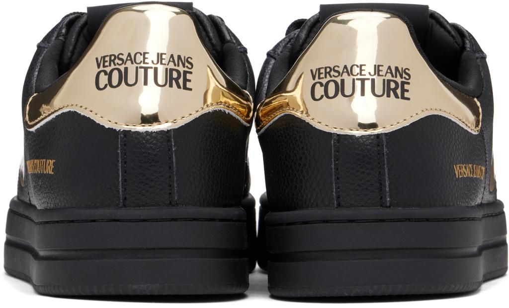 Versace Black V-Emblem Court 88 Sneakers