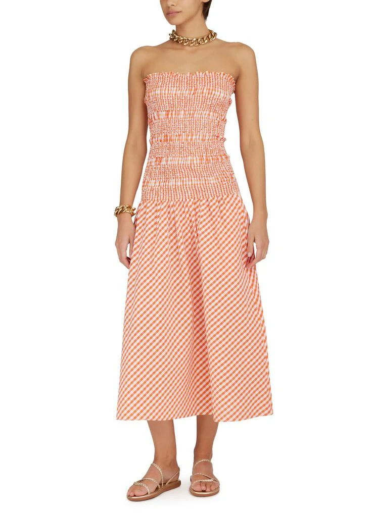 Kenzo Bustier smocked dress 2