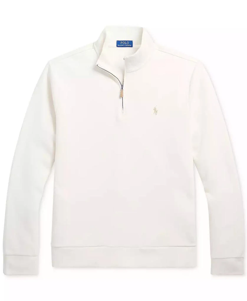 Ralph Lauren Men's Double-Knit Mesh Quarter-Zip Pullover 5