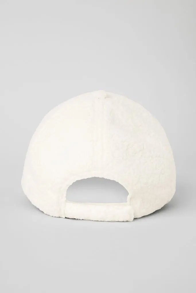 Alo Micro Sherpa Off-Duty Cap - Ivory - Hats - Free Shipping - BeyondStyle