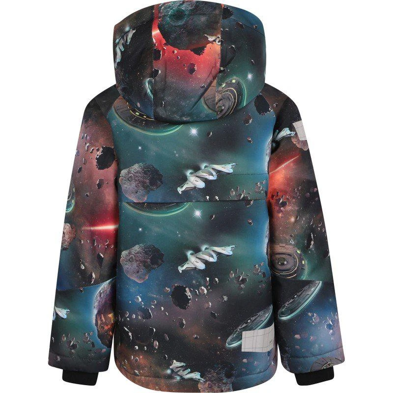 MOLO Space print black navy and dark green snow jacket 2