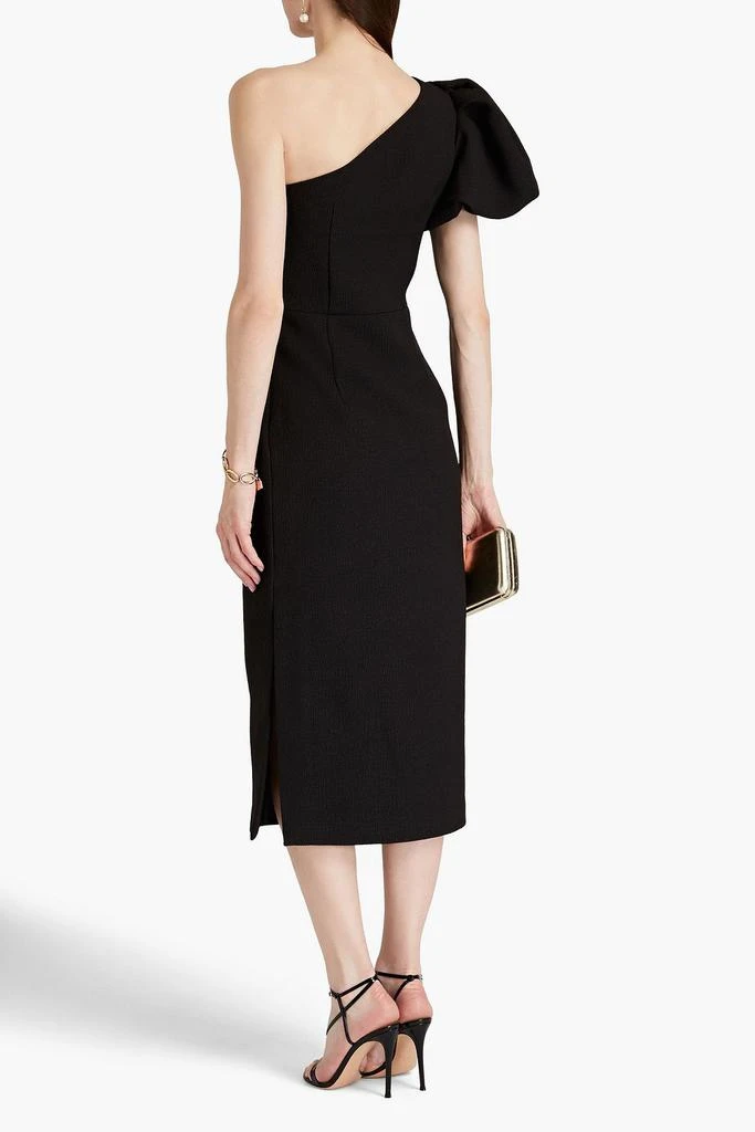 REBECCA VALLANCE Andie one-shoulder cloqué midi dress 3