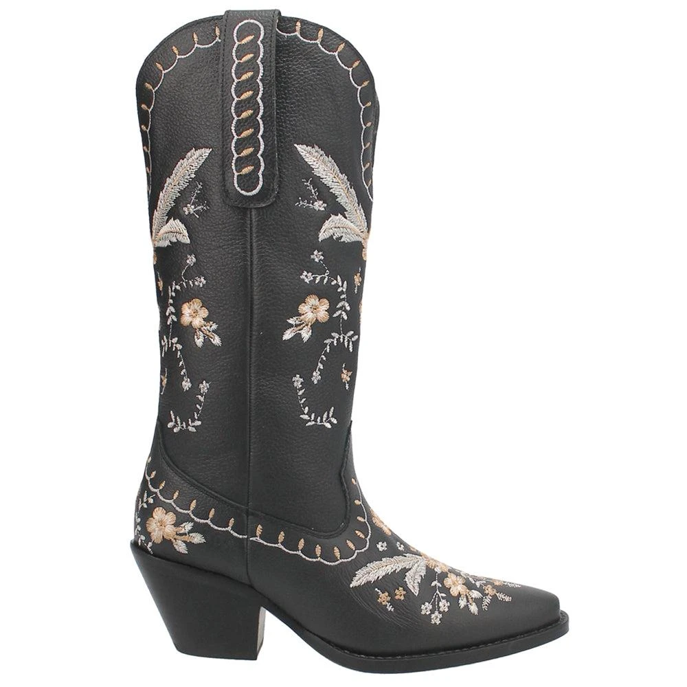 Dingo Full Bloom Floral Round Toe Cowboy Boots 1