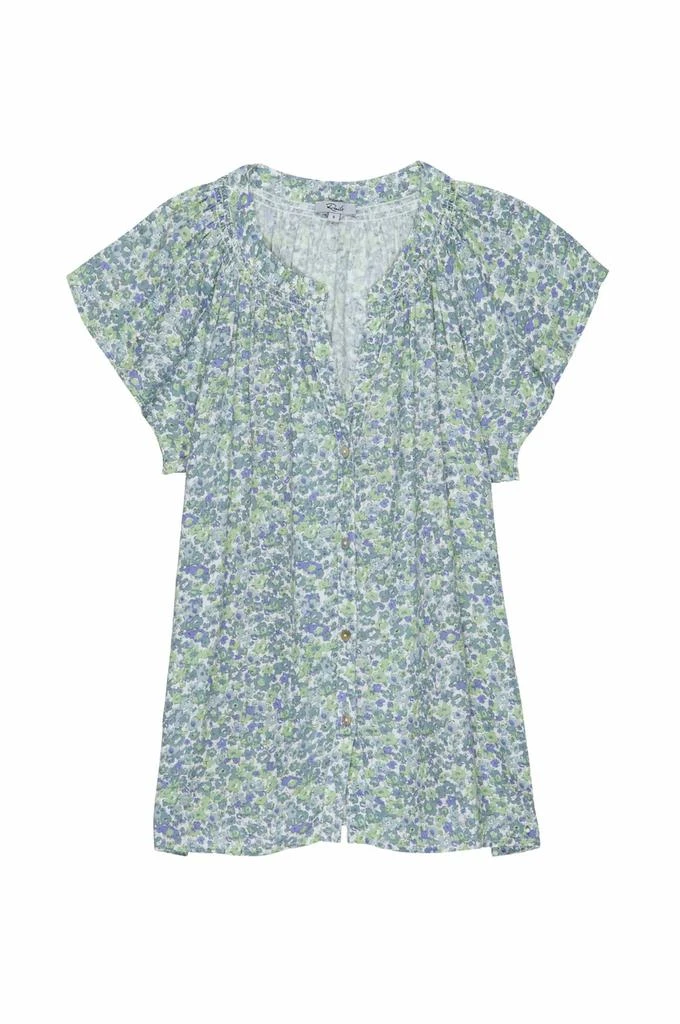 Rails Alena Top In Blue Green Wildflower 4
