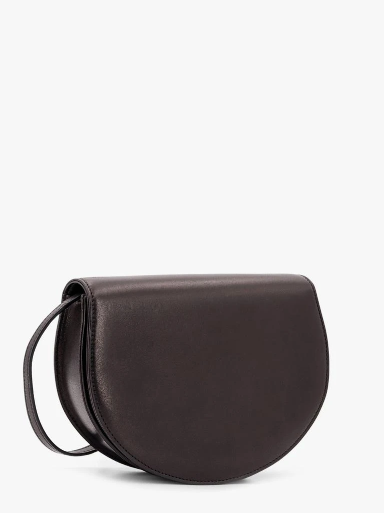 The Row Leather shoulder bag with engraved logo 3