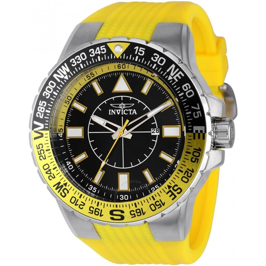 Invicta Aviator Quartz Black Dial Men's Watch 36981 1