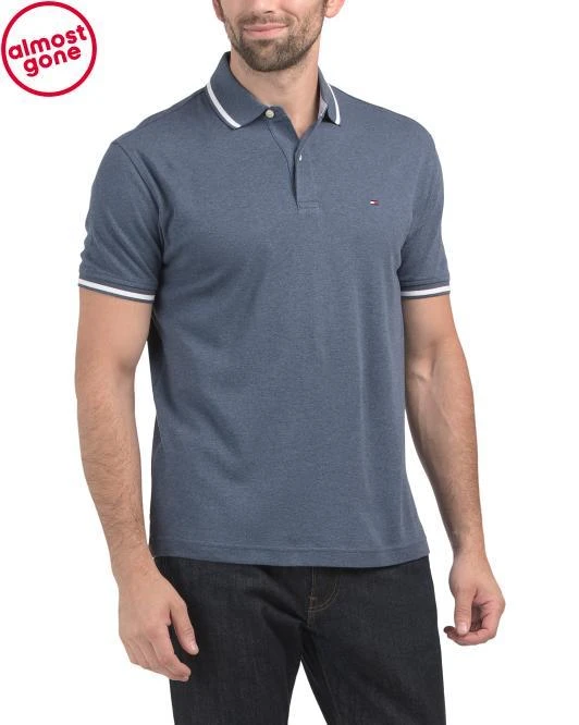 Tommy Hilfiger Richard Heather Tipped Short Sleeve Polo