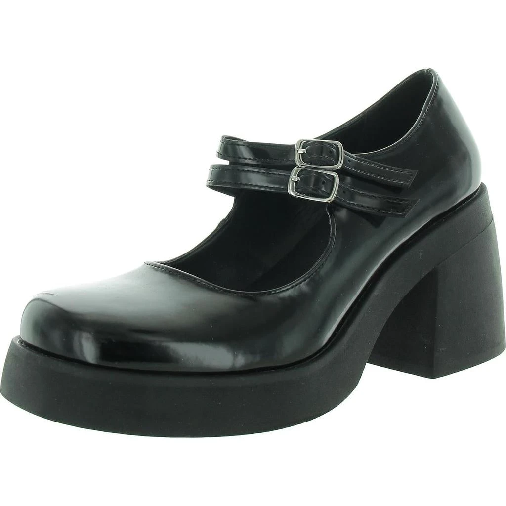 Madden Girl Lonniie Womens Buckle Patent Mary Jane Heels 1