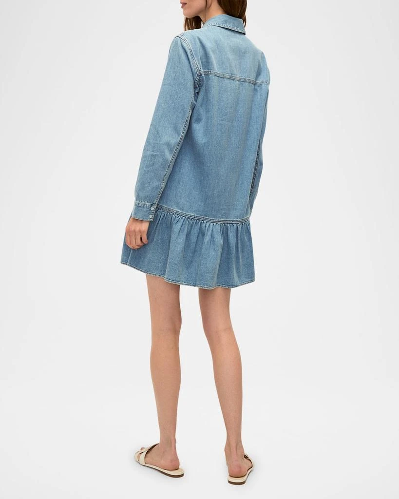VERONICA BEARD Catherine Long-Sleeve Denim Shirtdress 3